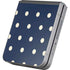 Blue and Cream Polka Dots Galaxy Z Flip6 Skin